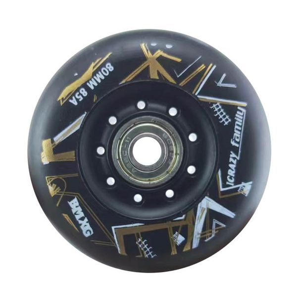 Содействие встроенным роликовым скейт -дискам с подшипниками 72 76 80 мм 85A 88A 90A PU -колес