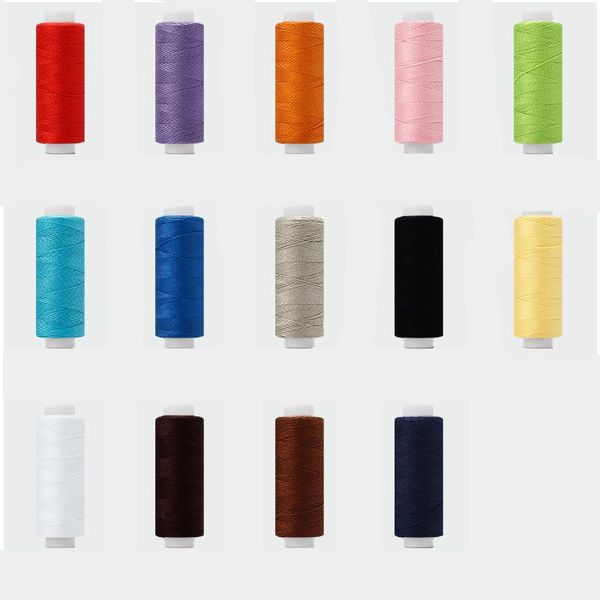 100 Meter 203 Dicke Nähfadenfarbe Polyesterfaden DIY Handgemachtes Haus Denim Kleidung Schneiderlinie Nähmaschine Faden