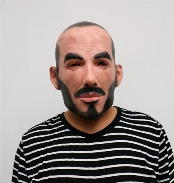 Gerçekçi Parti Cosplay ünlü kişi adam David Face Maskeleri Lateks Gerçek İnsan Yüzü Cosplay Maske Serin Olay Maskesi Komik T2001167546561