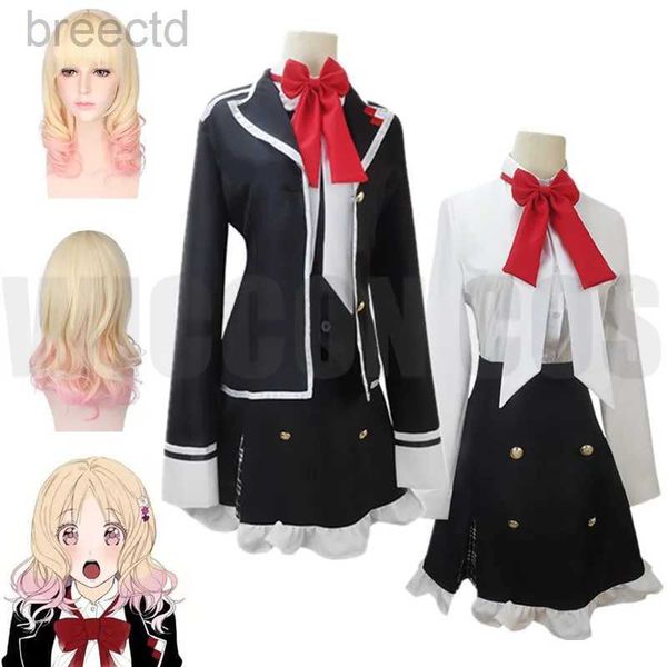 Costumi anime komori yui cosplay anime diabolik amante costumi di halloween carnival uniforms komori yui uniformi a scuola completa 240411