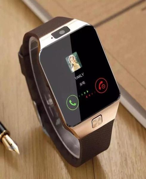 Dz09 Smart Watch Dz09 Relógios Wrisbrand Android iPhone assistir SMART SIM SIM Intelligent Telefone Sleep Sleep State SmartWatch Retail Pack6437784