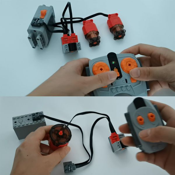 Увеличенный красный цвет плюс м/л/xl двигатель MOC Power Functions Сервопровод, совместим с Legoeds 8883 88003 8882 88004 Высокоскоростные DIY игрушки DIY