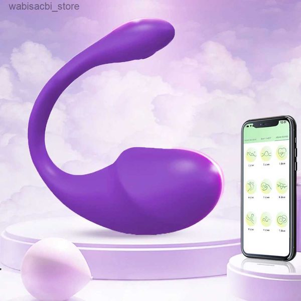 Outros itens de beleza de saúde Vibrador sem fio Bluetooth Dildo para mulheres App Controle remoto G Spot Spot Panties vibratórios vestíveis brinquedos adultos para o casal L49