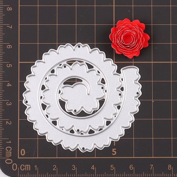 24Style Circle 3D Blumen Metall Schneiden stirbt für Scrapbooking DIY Paper Craft Card Make Make Make Making Girland Stanze 2023 Neu