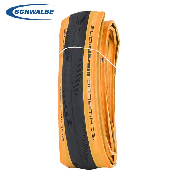 Schwalbe uno da 28 pollici 30-622 28x1.20 700x30c Bike a tutto tondo per bordo giallo pneumatico pieghevole per corse di corsa 65-100psi in bicicletta per biciclette