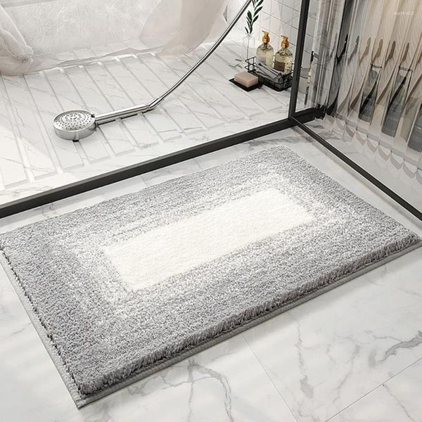 Badmatten Maschinenwaschbare Badezimmermatten Teppiche mit gutem Schritt, das schnell trocknen kann.