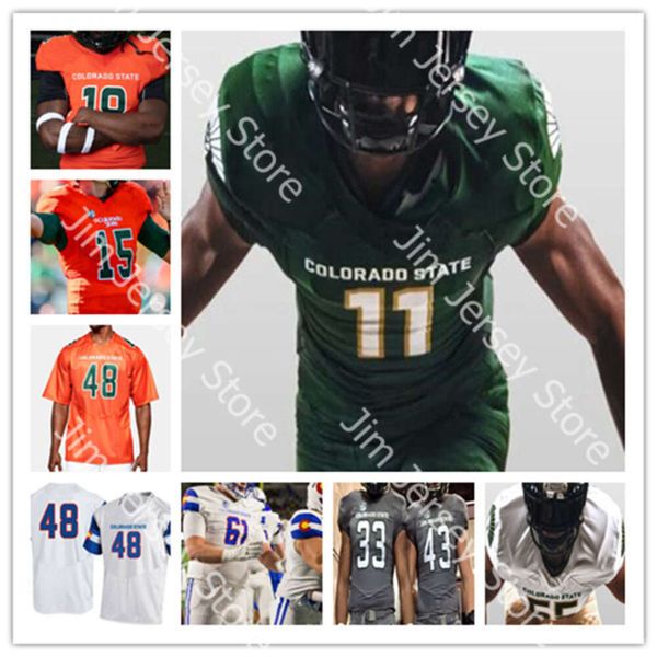 NCAA College Colorado State футбольные майки Clay Millen Brayden Fowler-Nicolosi Ajon Vivens Tory Horton Jack Howell Ty McCullouch Melquan Stovall David Bailey 4xl