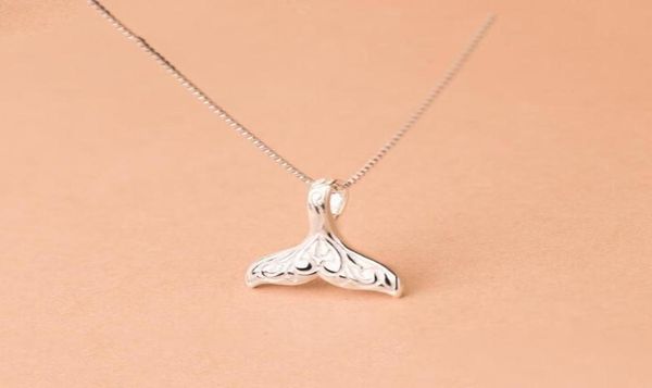 Collane a ciondolo design Design Animal Fashion Women Necklace Whale Tail Fish Charm Nautica Mermaid Eleganti Girlie Girlie Collette8381987