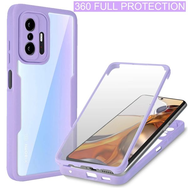 360 All -Inclusive -Fall für Xiaomi Mi 12t 11t Pro 11 Lite 5G NE 12x 12s Pro Capa für POCO x5 x3 x4 Pro NFC F5 F3 Schockdcoverabdeckung