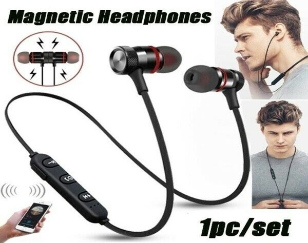 Factory Store Magnetic Inear Headphones Bluetooth estéreo sem fio fones de ouvido sem fio Os fones de ouvido sem fio super som para todos os CellPhon3586989