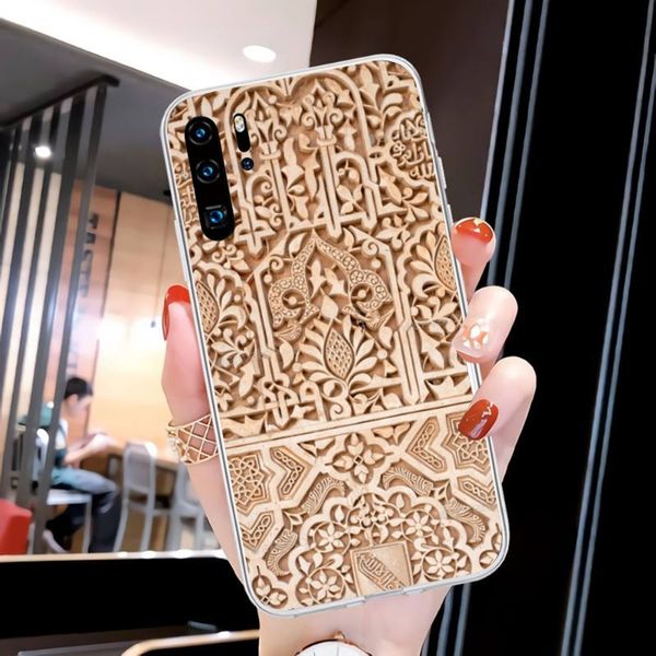 ALHAMBRA GRANADA CASE para Huawei P50 P40 P30 Pro Mate 40 30 Pro Nova 8 8i Y7P Honra Clear Teleping Fina