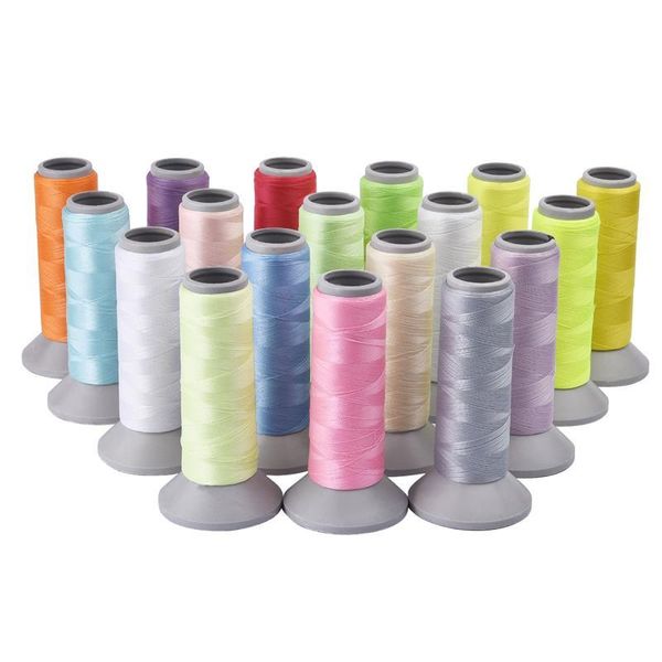 1 Roll Stickerei nähen Gewinde 150d/500yards Luminöse Stickfäden fluoreszierende Lichtgewinde nähen Kreuzstichfaden