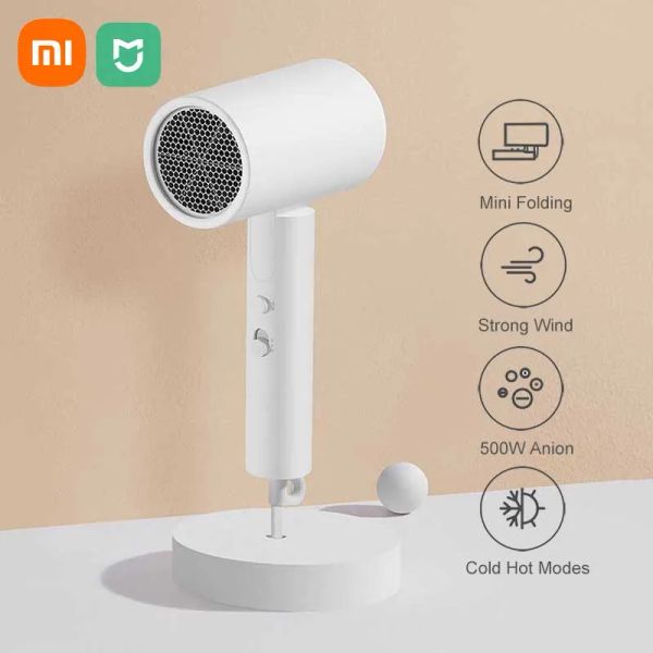 Trockner neuer Xiaomi Mijia tragbarer Anion Haartrockner H101 50 Millionen negative Anion Haarpflege Professional schnell trocken 1600 W Reisen faltbar