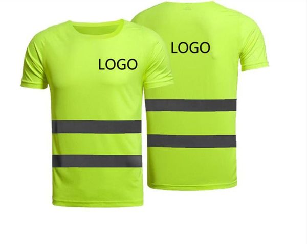 Tshirt riflettente ingegneria ingegneria Building Fluorescente a manica corta T Cicling I vestiti per maglietta di sicurezza all'aperto possono essere 9136943