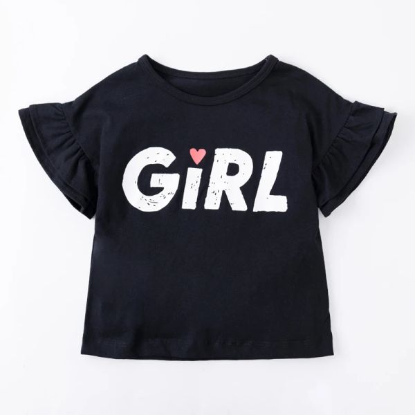 Maglietta a due pezzi di piccole ragazze maven+leggings abiti da bambino per le ragazze estate set adorabile boutique per San Valentino