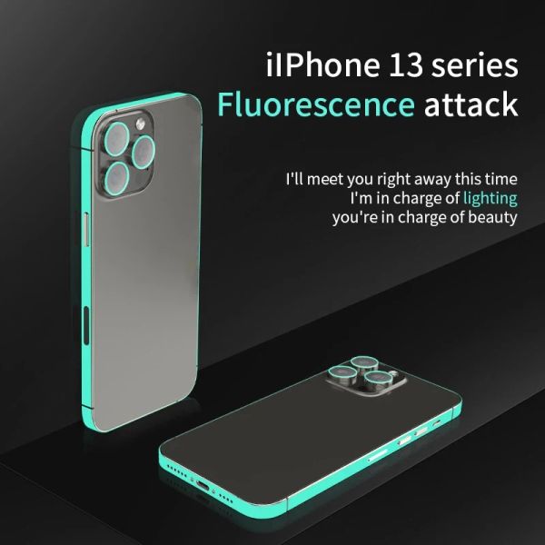 Mobilfunkfilm Luminous Protective Frame Film PVC für iPhone 13 Rim Anti-Scratch-Grenzaufkleber für iPhone 14pro Max