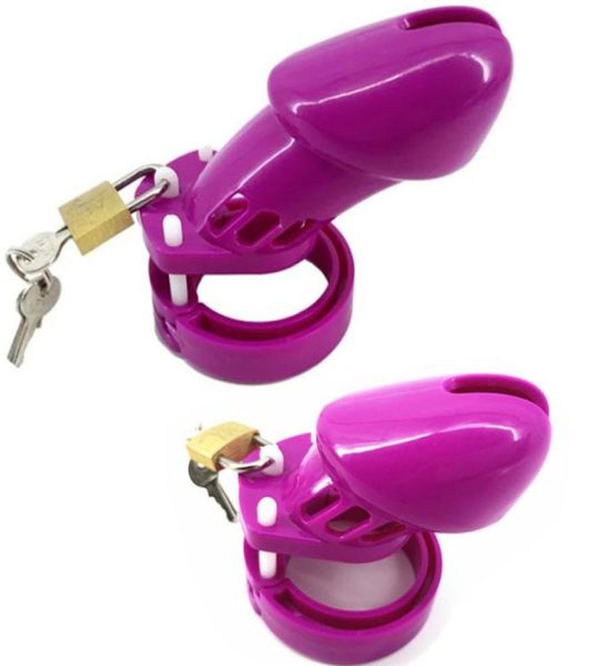 Dispositivo maschile viola CB6000 CB6000S con 5 gabbie ad anello del pene Gabbia di verginità Lock Lock Ring Anatura sesso sesso per adulti G7-3-9 Y190527039269214