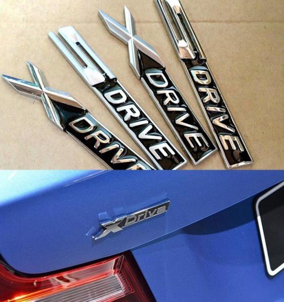 Black Metal Chrome Matt XDrive X Drive Sdrive S Drive Emblem Badge Decal adesivo per BMW 3 4 5 6 7 Serie X1 X3 X5 E70 X6 E711027599
