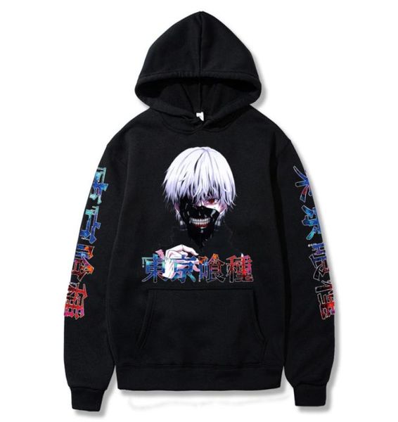 Токио -упырь Kaneki Ken Hoodies Anime Mange Tops Tops Hoodie Y01114400703