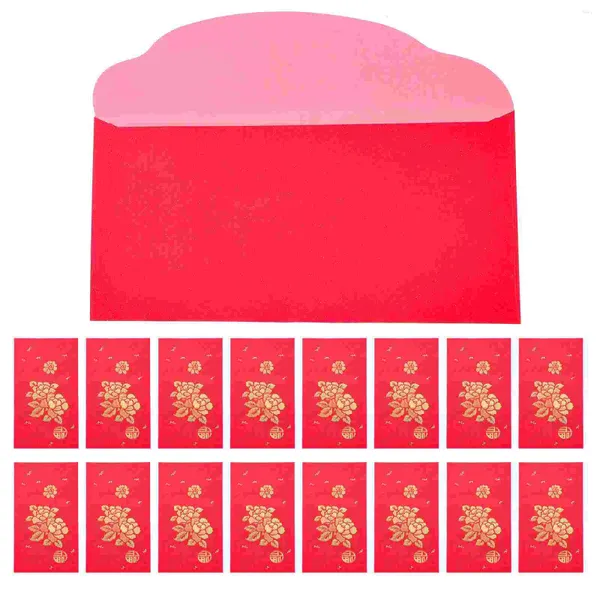 Pacotes de estilo chinês de papel de envelope de envelope vermelho 25pcs para usar pacotes de estilo chinês para uso