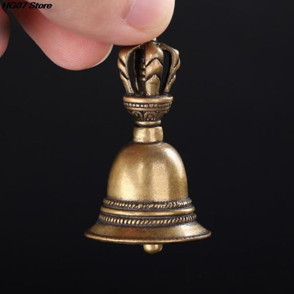 1pc Bronzo tibetano Bronzo Antique Bell Christmas Tree Christmas Pendant Handicraft Magic Bell Bell Bell Shui Feng Bells per decorazione