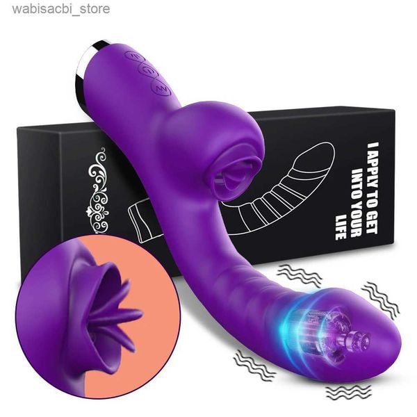 Altri oggetti di bellezza per la salute Vibratore per donne 2 in 1 Stimulatore di clitoride di clitoride di clitoride potente potente bacchetta vibro dildo bacchetta femminile succhiaio per clitoride femminile giocattoli per adulti L49