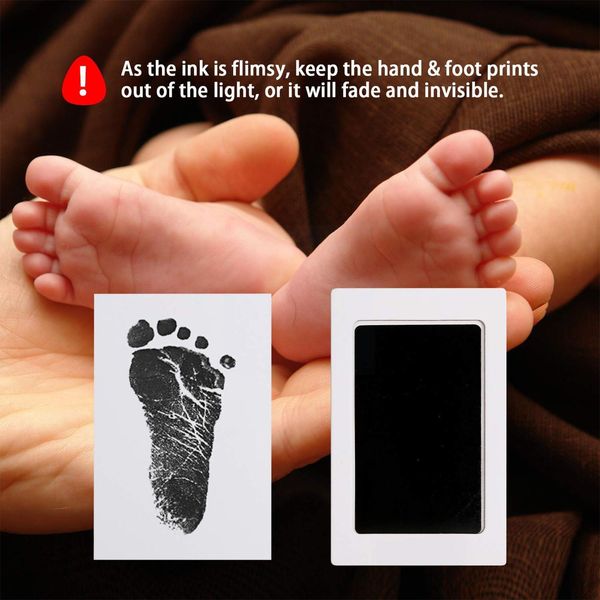 DIY Hand- und Fußabdruck -Kit für Neugeborene Baby Ink Pads Fotorahmen Handabdruck Kleinkinder Souvenir Zubehör Safe saubere Babyparty