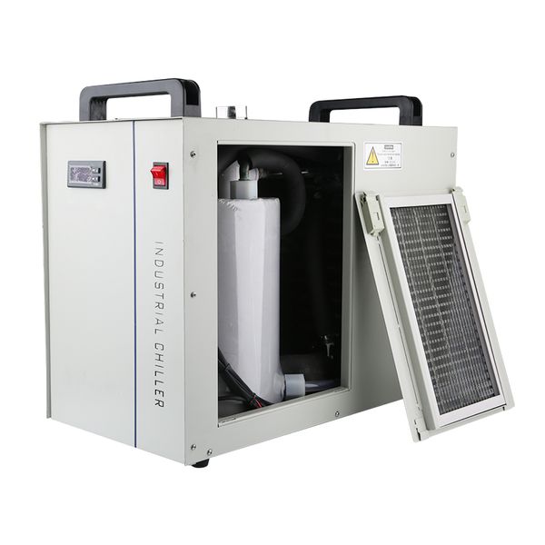 CW5200 CHILLER LASER TUNDO DE ÁGUA TUBELO DE REFRIDADE AC 1PH 220V MACHINA DE ÁGUA ICELA INDIUSTIAL CNC Máquina de gravação eixo de resfriamento