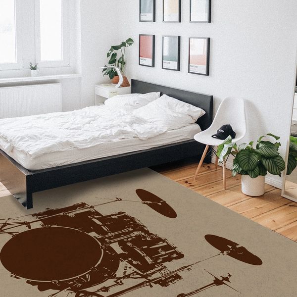 Tappeto per attrezzatura musicale per tamburi jazz per soggiorno decorazioni per la casa divano tavolo di ampia area tappeto da letto pad patch pad tappetino per ufficio