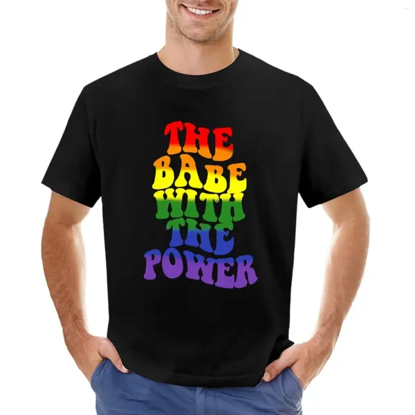 Polos maschile La ragazza gay con maglietta potenza edizione vintage sudore ragazzi stampati di maglietta per animali oversize