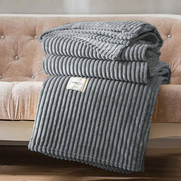 Cobertores h cobertor adequado e é para sofás leves de abraços macios de abraços home têxteis finais da cama cobertor