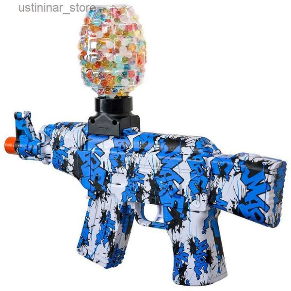 Песчаная игра в воду Fun Blue Camouflage Электрический комбинированный пистолет для водяной пули для детских боевых игрушек L47 L47