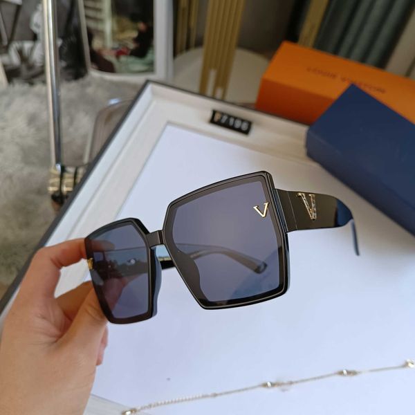 2024 Tasarımcı Güneş Gözlüğü Marka Tasarımcı Güneş Gözlüğü Tam Çerçeve Erkek Erkek Erkekler Unisex Renkli Gözlükler Açık L Koruma Serin Siyah UV400