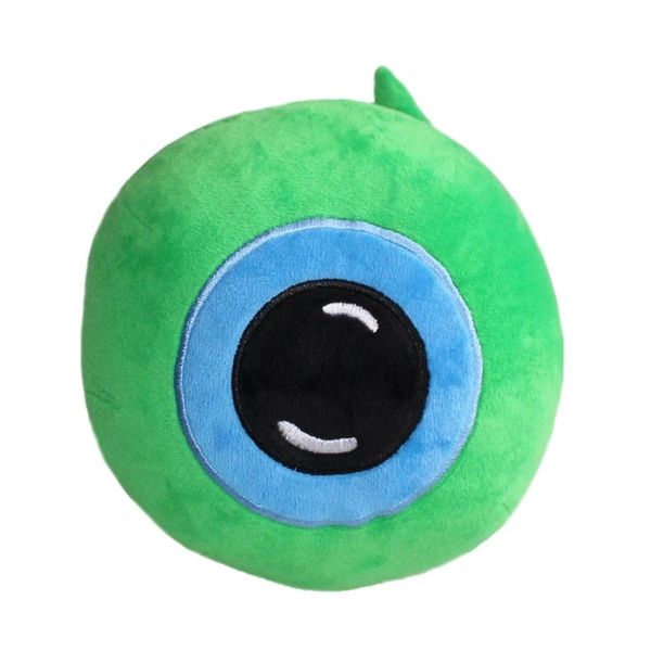 22cm Creative engraçado Green Green Big Eye Toys de pelúcia Jacksepticeye Sam Plush Breathed Toys Dolls For Children Halloween Spoof Presente 240329