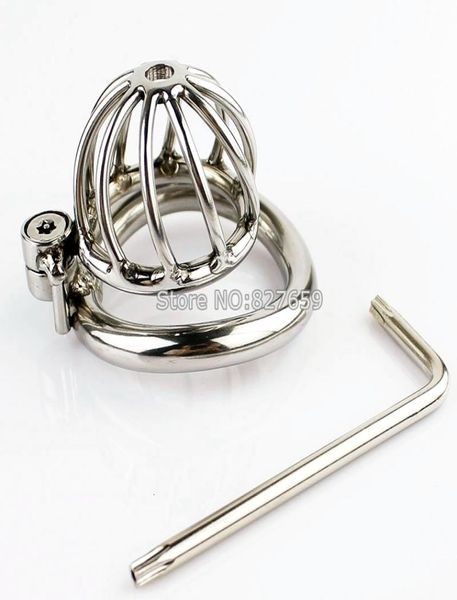 Dispositivo de design exclusivo Gaiola de aço inoxidável com arco Ring Ring Penis Toys Sex Toys Men Y18928042779322