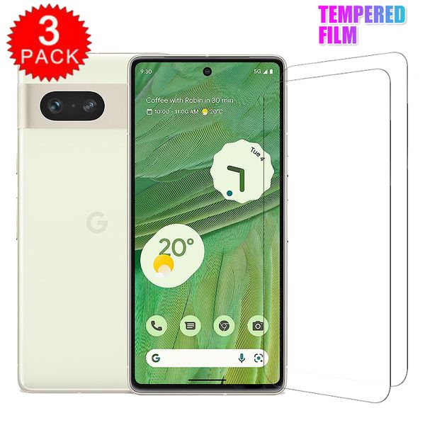 Para o Google Pixel 7 7 Pro 5G 6a 4 4xl 3 3xl Premium temperado, protetora de protetor protetor HD Clear Protecting Guard