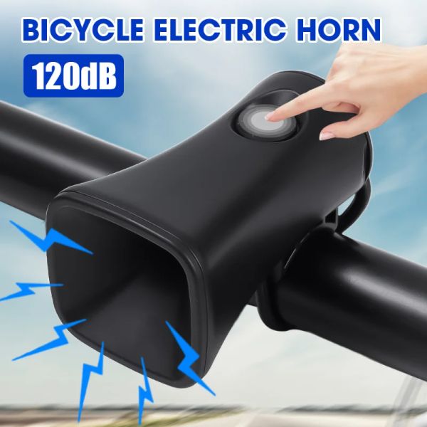 120db Bicycle Electric Horn Rainpresyproteproper Shock -Reseper Mountain Bike Scooter Harder Disker Care Bell Safety Taric