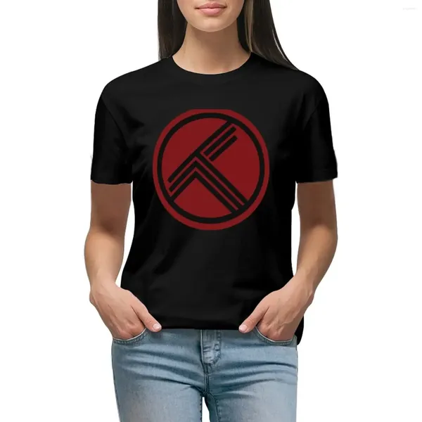 Polos femininos Black and Red T-shirt Summer tops camisetas camisetas gráficas camisetas para mulheres