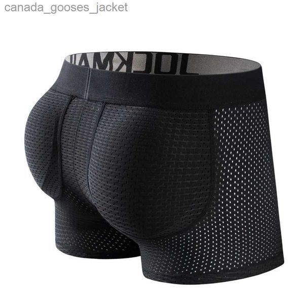 MUITOPANTES JOCKMAIL MENS REDIMENTO DE TRABALHOS DE TRABALHOS REDIMENTOS DE MENS COM PADS DE HIP MENS Mens Boxing Hip Pads Elastic Trucks Aprimoramento C240411