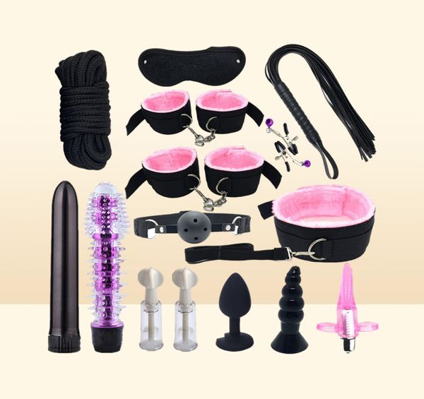 SM Fun Products Bindung Bondage 15 Stück Set von alternativen Spielzeugen Flirten Ehemann und Ehefrau Erwachsener KWLS6514274