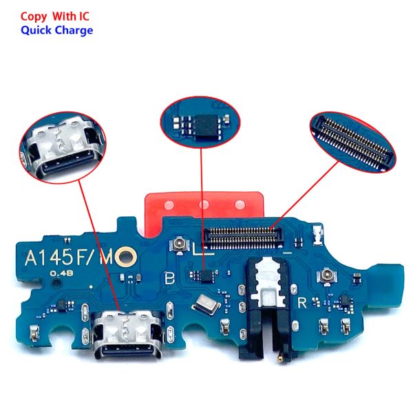 Разъем док -соединителя Micro USB зарядное устройство для Samsung A14 4G 5G A145F A146B A146P USB -зарядка порта док