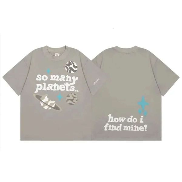 2024 Broken Planet Shirt Männer Leetter T Shits Designer T -Shirts Europäische und amerikanische Größen Männer Hemd Tees Sommer Runde Hals Kurzarm 30 44