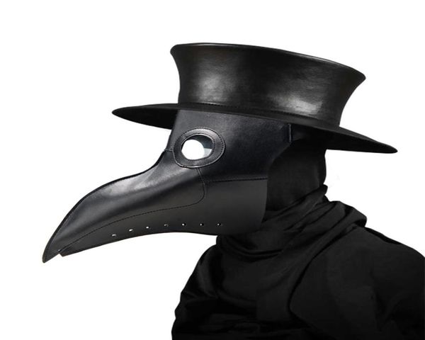 Maschere da dottote da borsetta per becco di nuova peste Maschera per becco Maschera Long Naso Cosplay Maschera fantasia Maschera gotica in pelle retrò Maschera da becco Halloween Halloween Mask267V3039354