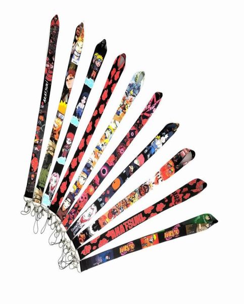 Cartoon Anime Mobile Phone Braps Lanyard для ключей USB -карт держателя значков для колье с ожерельем брелок Toys6899083