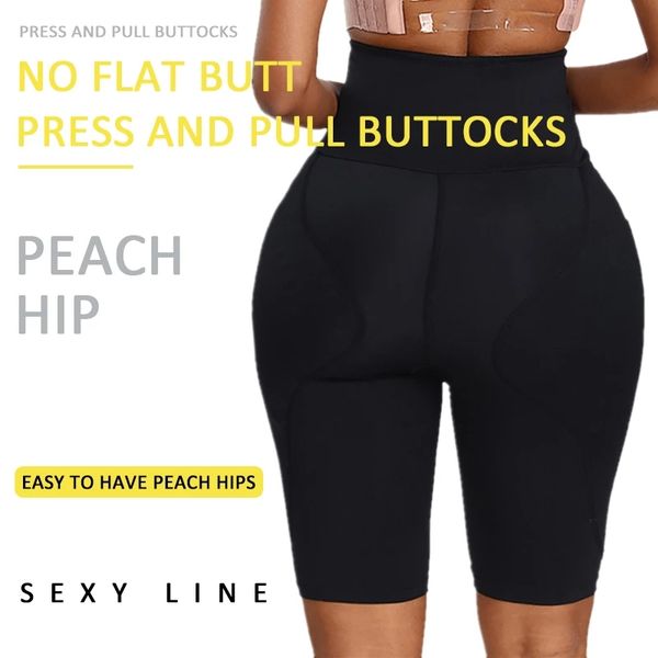 Beute Gewinne Butt Lifter gepolsterte Höschen Shapewear High Taille Hip Enhancer Shorts Cross-Desser gefälschter Arsch Big Gesäßpolster XS-7XL