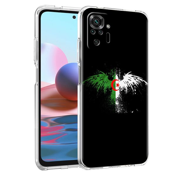 Custodia per telefono della bandiera Algeria per Xiaomi Redmi K40 Gaming 8 8A 9 9T 9A 9C 10 Nota 8 8t 9 9S 10 11 Pro trasparente soft shell borse