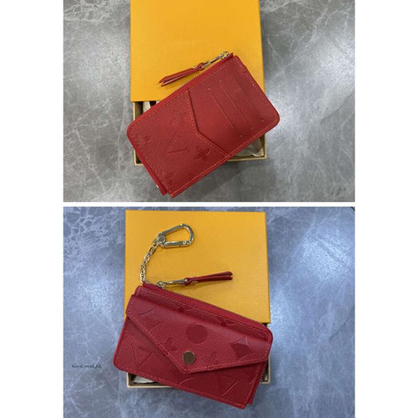 Louies Vuttion Bag Ard Holder Recto Verso Designer Moda Mini Zippy Organizador da carteira Bolsa Charme Chave da bolsa Pochette Louiseviution