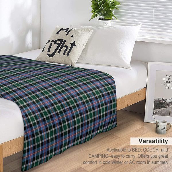 Estado do Colorado Tartan Throw Blanket Decorativo Sofá Cobertores Flaneais Capas de Cama