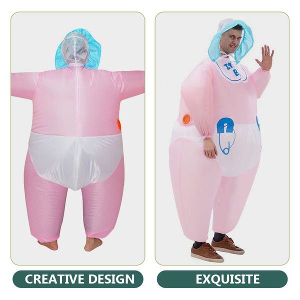 Lustige aufblasbare Kostümbabykleidung Jumpallanzug aufblasbare Sumo Wrestler -Anzug Parodie -Kleidung Jungen Outfits