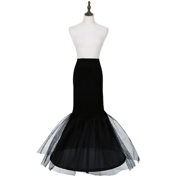 Donne Black Bouffant Half Slip Petticoat Lenge per le donne Crinolina elastica mezza slitta